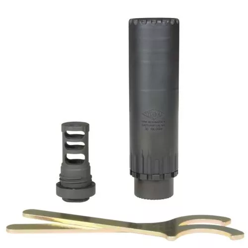 YHM Resonator K .30 Cal Suppressor w/ QD Mount/Flash Hider 5/8"-24
