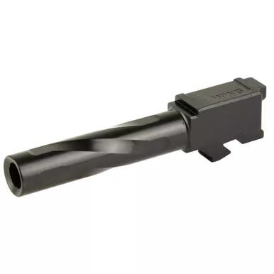 Zaffiri Precision Glock 19 Gen 1-4 Flush & Crown Barrel Black - BA-G19G14-FC-BN
