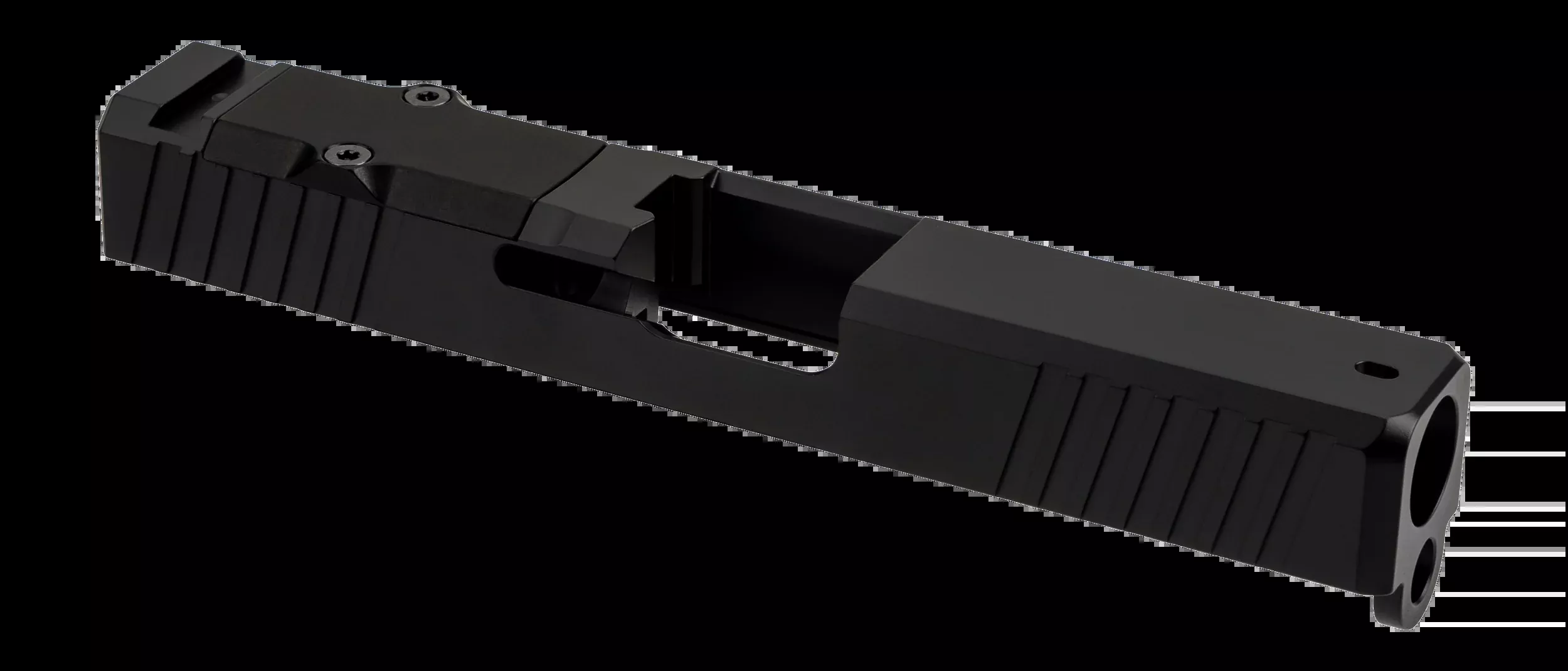 Zaffiri Precision Z Series Ported Slide Glock 19 Gen 3 9mm Luger RMR-Cut Black