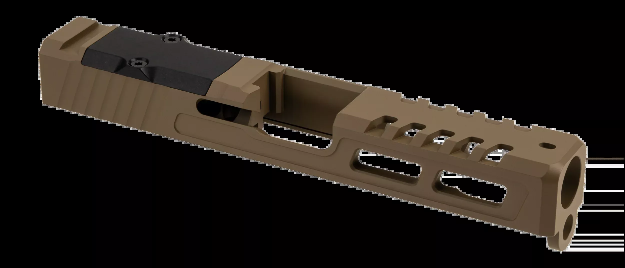 Zaffiri Precision ZPS.2 Stripped Slide 9mm Luger RMR Cut FDE - Fits Glock 19 Gen 3