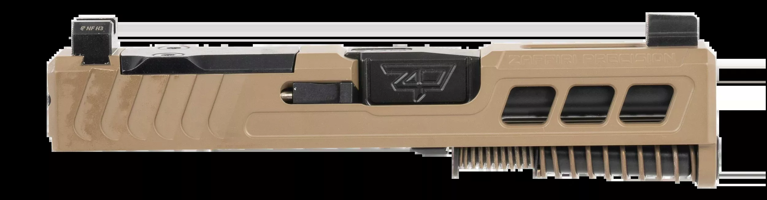 Zaffiri Precision ZPS.3 Slide 9mm Luger FDE Cerakote RMSc Optic Cut - Fits Glock 43/43X
