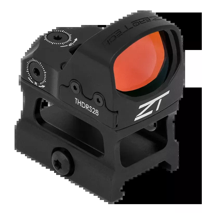 Zero Tech Optics Thrive HD 1x28mmx20mm 3 MOA Red Dot Reflex Sight - High Mount