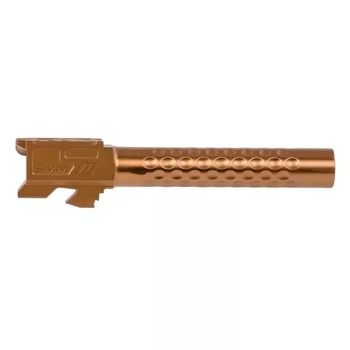 ZEV BBL17OPTBRZ Optimized Match9mm Luger compatible with Glock 17 Gen 1-4 Bronze