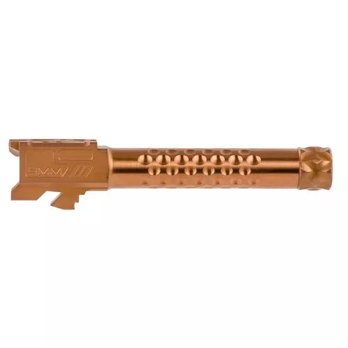 ZEV BBL19OPTTHBRZ Optimized Match9mm Luger compatible Glock 19 Gen 1-4 Bronze Threaded