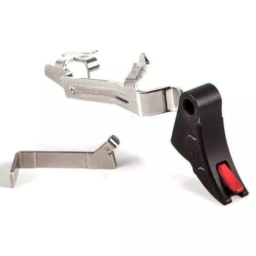 ZEV CFTPROBAR5GBR Pro Trigger BAR Kit with Red Safety Compatible with Glock 17, 19, 19x, 26, 34 Gen 5 Curved
