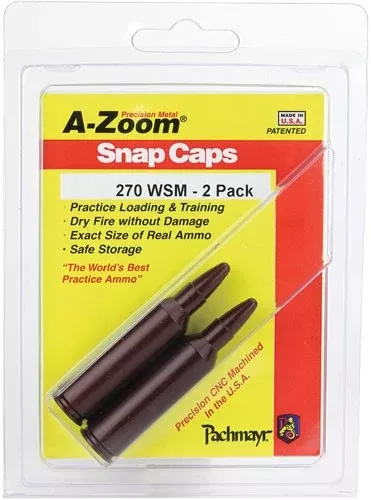 A-Zoom 12219 Rifle Snap Caps .270 WSM 2-Pack Dummy Rounds
